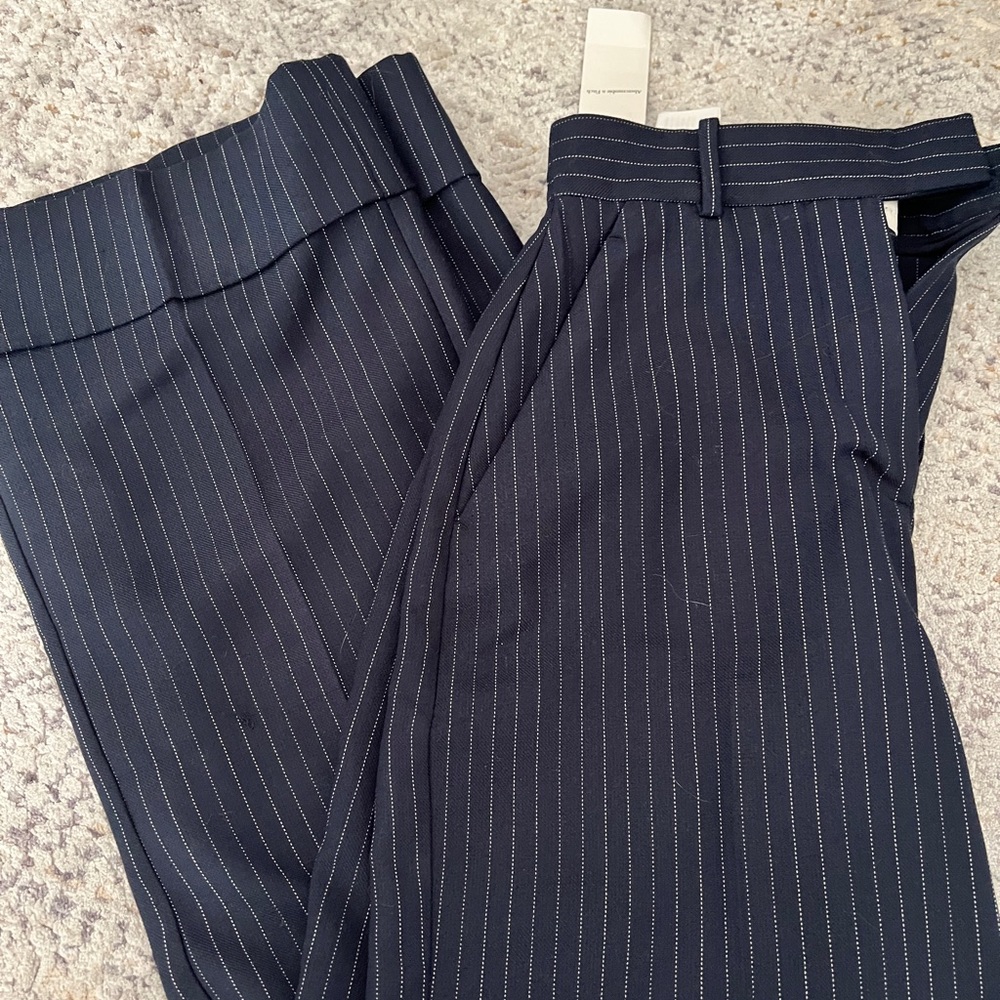 Abercrombie & Fitch Dark Blue Pinstripe Pants